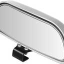 Blind Spot Mirror for Car, HD Glass Convex Wide Angle Blindspot Rear View Mirrors, Adjustable Clip On Car Side Mirror for Trucks SUVs Jeep RVs, Fits Max 0.16in/0.4cm Framed Mirrors