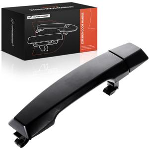 A-Premium Rear Driver or Passenger Side Exterior Door Handle with Cap Compatible with Nissan Titan 2004-2015/2017-2018, Titan XD 2016-2018, Primed Black, Replace# 82646-8S510
