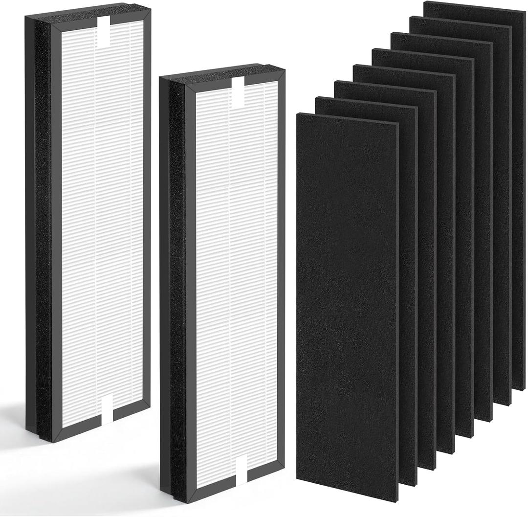 2 Sets HFD320 Filter Compatible with Honeywell Air Genius 3,4,5 Series Etc | Multi-Layer Filtration, Cost-Effective Pack, Tool-Free Installation, Long Service Life, Efficient Dust Capture