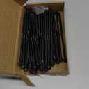 Structural Lag Screws 6 Inch, 50-Pack #14 X 6 Heavy Duty Black Timber Screws, Rust Resistant, Hex Head Outdoor Log/Landscaping Wood Screw, Drive Bit Included