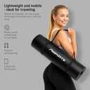 MSPORTS Thick Yoga Mat Premium Non Slip – Extra Comfortable Exercise Mat for Home Workouts, Pilates, Stretching & Gym – Cushioned NBR Foam, Yoga Mat with Strap, for Women & Men (Black, 74.5 x 32 x 0.6 in)