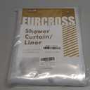 EurCross Clear Shower Curtain Liner 72 x 80inches Long with 5 Magnets, Heavy Duty Weighted Thick PEVA Shower Liner, Transparent Plastic Shower Curtain for Bathroom with 12 Metal Grommets