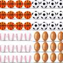 48 Pack Small Sports Stress Balls for Kids Mini Footballs Baseball Soccer Basketball Sports Party Favor Gifts Small Foam Squeeze Anxious Toy for Classroom Reward Sport Party Supplies(1.6 Inch)