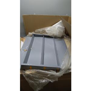 Grey Sheet Of Metal With Ridges 36x42in