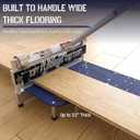 13" Manual Flooring Cutter for Vinyl Plank (LVP/LVT), SPC & Laminate, 0-45 Angle Cuts, Tungsten Steel Blade, Heavy-Duty Aluminum Frame, Dust-Free Quiet Tool for Installers & Home Renovation