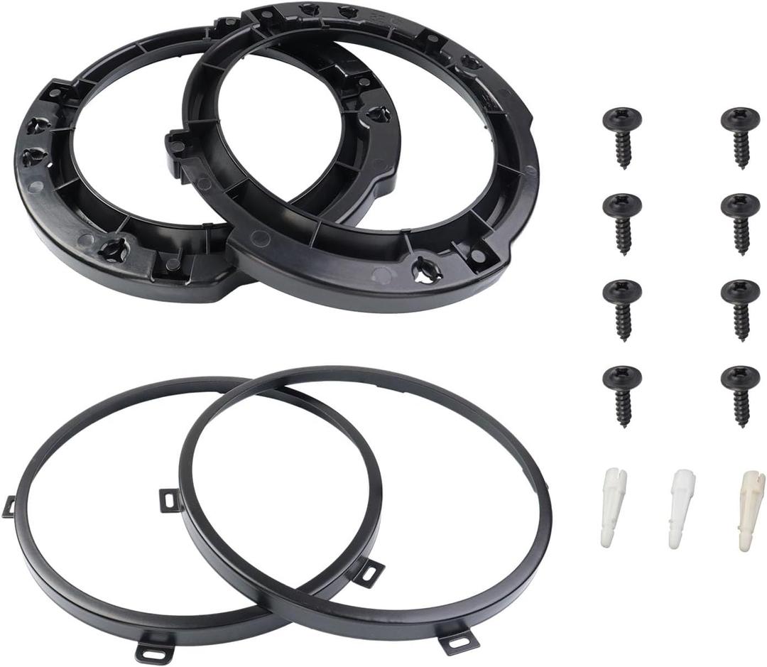 7 Inch Headlight Mount Bracket Retaining Bracket Ring kit Replacement for Jeep Wrangler JK 2007-2017 Front Left and Right Pair Black