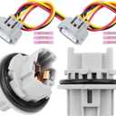 Front Turn Signal Light Socket Holder with Wire Harness Connector Fit for Nissan Frontier Maxima Pathfinder Quest Xterra 2PCS