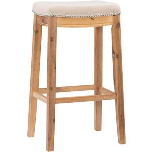 Linon Home Décor Kingston Acacia Bar Stool, Brown