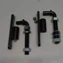 2 Pack Steel J-Bolt Hinge with Plate,Heavy-Duty Welded Hingefor Doors Gates,Heavy-Duty Driveway Gates for Welding on Larger Iron or Steel Gates(Black,A-5/8)