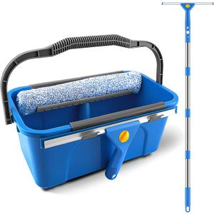 SetSail Window Cleaning Kit with Bucket 3 Gallon for Home Outdoor, Blue