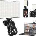 Selfie Light for Phone - 3000Mah 120 LED Rechargeable Phone Light Clip, 3 Light Modes, 10-Level Brightness Ring Light for Phone, iPad, Camera, Laptop, for Makeup, TikTok, Selfie