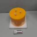 Extra Large Flameless Candles, 6"x6" Real Wax Battery Operated Candles with Remote and Timer, Flickering LED Pillar Candles with 3 Wicks for Home, Wedding, Party, Holiday, Ivory