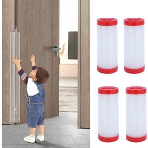 Angloria Baby Proofing Door Pinch Guard, Hinge Cover, Protector for Kids Finger Safety, Heavy Duty Jam Shield, Translucent