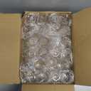 24 Pack 9 oz Stemless Plastic Champagne Flutes, Clear Disposable Champagne Toasting Glasses, Shatterproof and BPA-Free Drinkware for Party & Graduation & Wedding