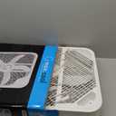 Comfort Zone Box Fan with Carry Handle, 20 inch, 3 Speed Full-Force Air Circulation Window Fan, Bedroom Floor Fan with 5 Blades, White Noise Cooling Fan, White