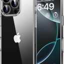 HOOMIL Case for iPhone 16 Pro Max 6.9-Inch, Non-Yellowing, Drop Protection, Anti-Scratch Transparent Hard Back Phone Cover - Crystal Clear