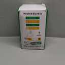 Electric Blanket Heated Throw, Soft Flannel 50"x60" Heating Blanket with 8 Hours Auto Off 10 Fast Heating Levels Machine Washable Sherpa Heated Blanket with Overheating Protection