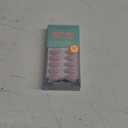BTArtbox Press On Nails Almond - Pastel Purper Short Press On Nails with Glue for Women, Opaque Soft Gel Glue On Nails in 16 Sizes - 32 Stick On Nails Kit, Satin Memo