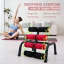 Foldable Back Extension Machine Home Gym Sit Up Machine for Glute & Ab Workouts Squat Machine for Home Gym Back Exercise for Lower Back Training with Resistance Bands