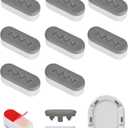 8 PCS Universal Toilet Seat Bumpers for Bidet,Toilet Lid Rubber Bumpers,Strong Adhesion Toilet Seat Spacers Bidet Buffer,Rubber Bumpers Pads Replacement for Home, Hotel, Hospital