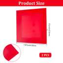 CRASPIRE 2Pcs Red Acrylic Sheets 20 x 20cm Opaque Glossy Plexiglass Plastic Sheet 0.1 Inch Thickness Square Laser Cutting Panel for DIY Projects Crafts Art Display Name Cards
