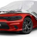 GUNHYI 6 Layers Sedan Car Cover Waterproof All Weather, 100% Waterproof Outdoor Car Covers Full Exterior Covers for Automobiles Sedan Hatch SUV Rain Sun UV Dust Protection. Size A7  