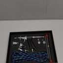 Airbrush Set Single Action Air Brush Pen 0.3mm with Extra 0.5 0.8 mm Needles,Airbrush Hose and 2CC/5CC/13CC Cup Kit