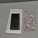 for iPhone 16 Case,[3 in 1] with Screen Protector & Camera Lens Protector, Flower Pattern Design,Clear Soft Shockproof Slim Floral Phone Cover for Women Girls 2024 6.1"(Mallow/Pink)