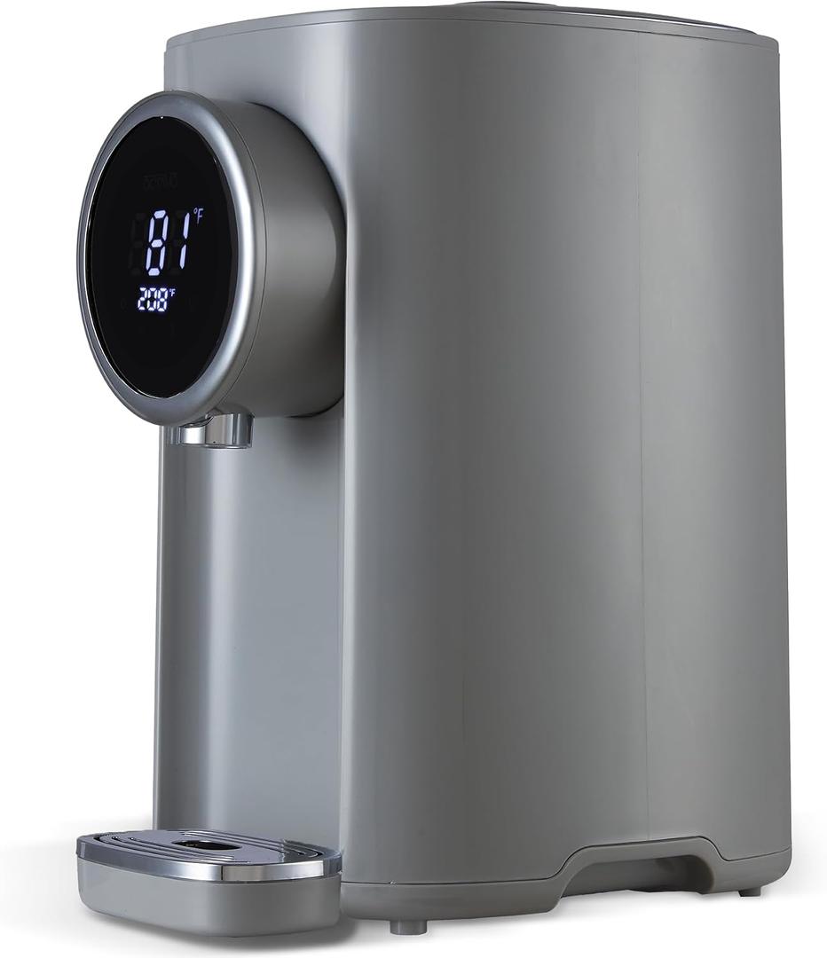 OCTAVO Water Boiler & Warmer 5 Liter, 304 Stainless Steel Water Tank, 700 Watt, 6 Adjustable Water Temperature, LCD Touch Control Screen, Child Lock with Water Shortage Indicator
