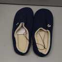 RockDove Men's Sherpa Lined Memory Foam Clog Slipper (13-14, Navy Blue)