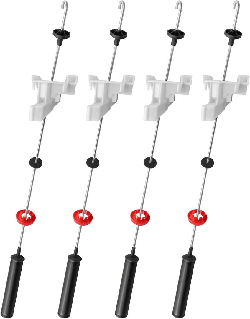 Washer Suspension Rod Kit Compatible with Fisher & Paykel AquaSmart Washing Machine WL26CW1 WL42T26DW1 WL37T26DW1 WL37T26KW2 WL42T26KW Replace 424569P 421841P 1880882, 4Pcs