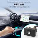Anti-Theft OBD2(ONLY) Lock, Universal OBD 2 Port Blocker with Security Key, Car Theft Prevention Device for OBDII(Fits Most Vehicles, Aluminum Alloy & POM)