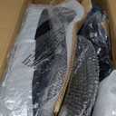 TRALT Ergonomic Office Chair - Desk Chair with Adjustable Headrest Lumbar Support Computer Chair - Mesh Comfy Chair with Flip-up Armrests - Gaming Chairs for Adults Home Office (Leather, Black)