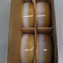 TheTerra Ceramic Dinnerware Sets for 4, 12 Pieces Handmade Reactive Glaze Plates and Bowls Set, Scratch Resistant Dish Set, Oven & Microwave & Dishwasher Safe, Autumn Haze