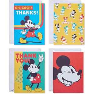 American Greetings Thank You and Blank Cards Bundle with Envelopes, Mickey Mouse (48-Count)