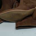 Amazon Essentials Women's Tall Block Heel Boots (7 Wide, Dark Toffee Brown)