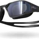 Adult Swimming Goggles for Men & Women - Anti-Fog, Waterproof, UV Protection - Large Frame for Comfortable (Black)