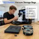 Hifree 20 Pcs 3D Filament Vacuum Storage Bags Kit with 5 Sealing Clip, PA/DP/PC/PLA/ABS/TPU/ASA/PETG Lightproof Dustproof Humidity Resistant Reusable Vacuum Storage Seal Bag (12.6" X 13.4")