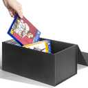 Video Game Storage Boxes, Blu-Ray Storage Boxes, Magnetic Video Game Box Protector Case, Store Up to 20 Cases 1 Pack