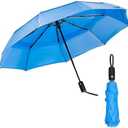 Mr. Pen- Windproof Travel Umbrella, Azure Blue, Automatic Umbrellas for Rain, Umbrellas for Rain Windproof, Portable Umbrella