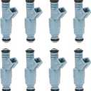 Fuel Injector 24LB 4 Holes 8Pcs | Replacement for 5.2 5.9 Dodge Dakota Durango Ram Chevy Camaro Ford F250 F350 Excursion Mustang Pontiac GTO & more | Replace# 0280155715, 0280150947, 0280150965