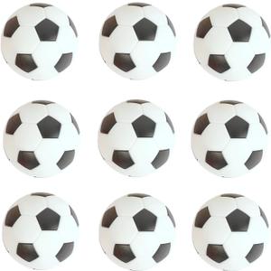 Pack of 9 Foosball Balls Mini Soccer Balls - Small Soccer Ball Replacements for Foosball Table Fun Home Recreation