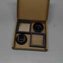 Set of 2 Challenge Coins Display Stand, 3D Floating Clear Case, Jewelry, Specimen, Military Medal Holder Frame