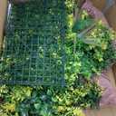 Artificial Grass Wall Backdrop Panels, 40"x40" UV-Anti Greenery Backdrop Wall, Faux Boxwood Panels for Patio, Garden, Backyard Indoor Outdoor Green Wall Decor & Privacy Fence Covering