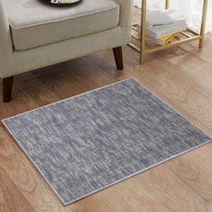 Entryway Rug 2x3 Small Solid Floor Cover Indoor Non Slip Throw Rug Modern Accent Rug Machine Washable Door Rug Mat Contemporary Non Slip Stain Resistant Carpet for Living Room Bedroom, Grey