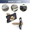 170 PCS Car U-Clip and Screw Kit, 9 Sizes Rust-Proof Fasteners for Dashboard Door Panel, Perfect Fit Anti-loosening Bolt Replacement, Universal for Most Cars Repair Accessory (Multicolored)