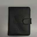 Airtag Passport Holder Cover Wallet Travel Essentials Leather RFID Blocking Case Vacation Luggage Must Haves Travel Accessories for Men Women (117#Black)