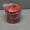 DAYYET Farmhouse Cookie Jar for Kitchen Counter, 1 Gallon Vintage Cookie Jar with Airtight Lid, Large Food Storage Container for Candy, Cookies, Dessert, Red Kitchen Decor and Accessories