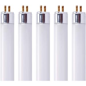F54T5/865/HO Fluorescent Tube Light Bulb, 46 Inch, 54W, 6500K Daylight, 4200 Lumens, High Output, G5 Bi-Pin Base, 4FT T5 Grow Light Bulbs - 5 Pack