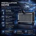 Aparts 2437 Engine Radiator Fit for Toyota Camry 2.4L 2002-2006, Solara 2.4L 2004-2008; with TOC & w/o EOC Replace TO2282; 1640028271; 1640028270; 1640028280; 1640028281; 164000H131; 164000H130